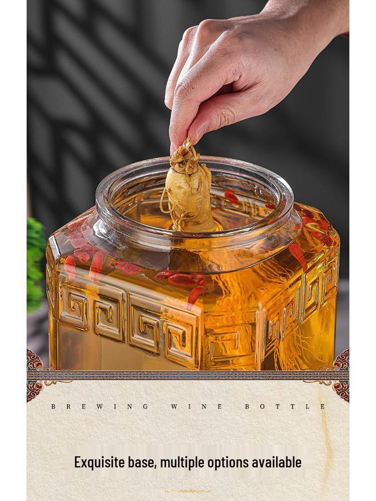 Роскошная герметичная банка для настаивания вина и байцзю с краном для домашнего использования