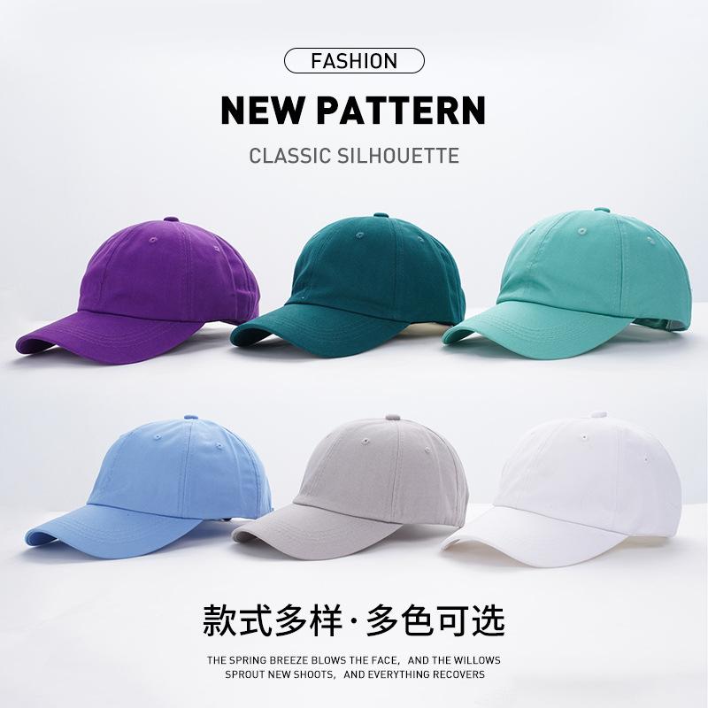 Soft Top Baseball Cap Outdoor Breathable Protective Sunshade Cap Women Can Print Hats