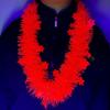 5pcs Glowing Large Fluorescent Garland Necklaces Five Star Lightweight Plastic Garland  Birthdays