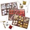 24Pcs/Box Christmas Bow Ball Cane Decoration Set Diy Xmas Tree Hanging Pendants Home Christmas Party Decoration Supply