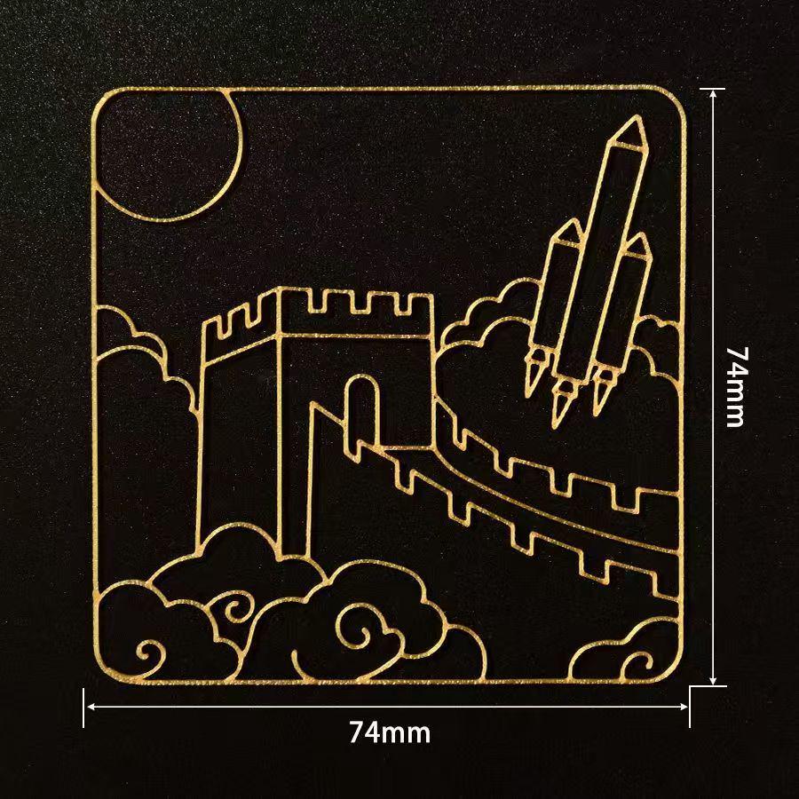 Набор для изготовления подставок в технике перегородчатой эмали: Цзинтайлань без волочения проволоки, в китайском стиле, командное мероприятие ручной работы