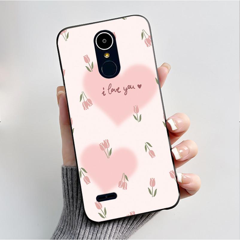 Чехол для LG K8 2017/LG K8 2018/LG K9 2018 Мягкий Силиконовый Черный Корпус для LG K10 2016/LG K10 2017 Чехол Милый Цветочный Мультяшный Чехол