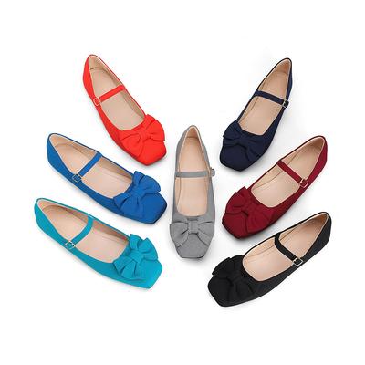 Женские повседневные туфли Мэри Джейн Балетные туфли на плоской подошве Туфли на плоской подошве с квадратным носком и ремешком на щиколотке Легкие прогулочные туфли Удобные женские модельные туфли без шнуровки
