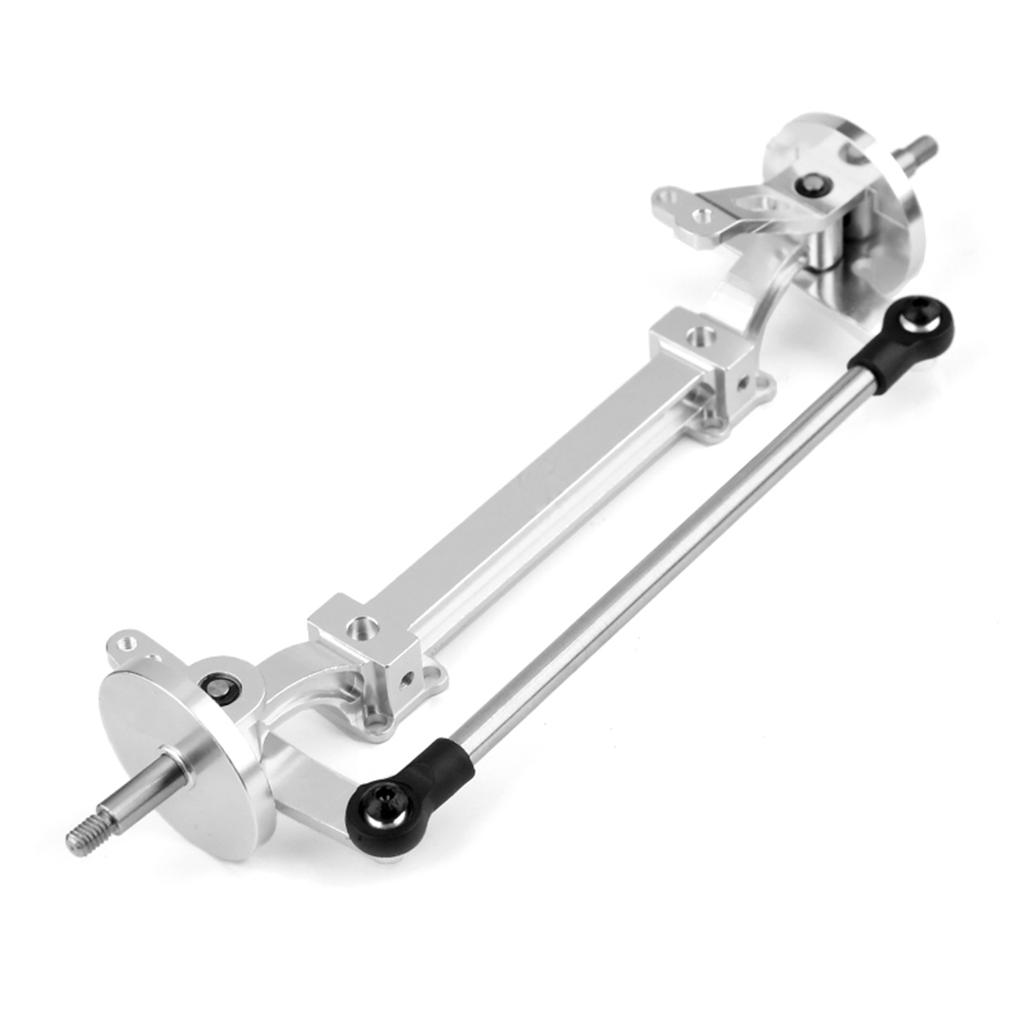 Без комплекта оси гидроусилителя рулевого управления, 1 шт.:14 масштабный металлический передний мост, комплект рулевых тяг, замена для серии Tamiya, грузовик, трактор, запчасти с дистанционным управлением
