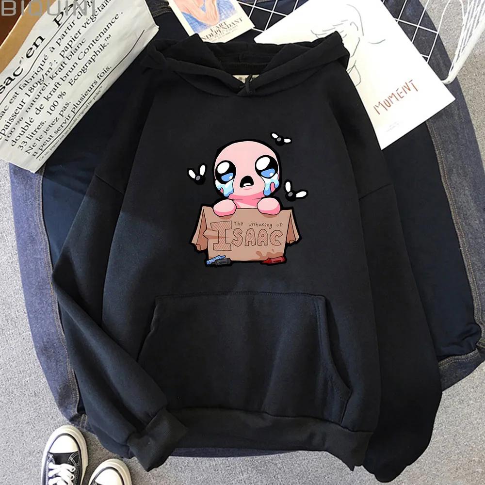 The Binding of Isaac Hoodies Women Men Sweatshirts Harajuku Lovely Kawaii Casual Hoody O-Neck Long Sleeve Unisex Jacket Y2k Tops