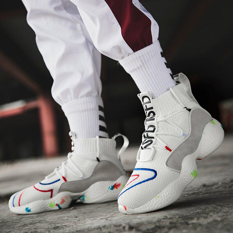 Кроссовки для мужчин, кроссовки, камуфляжные носки, кроссовки, спортивная спортивная обувь, женские дышащие кроссовки для бега, сетчатые кроссовки Chaussure Homme