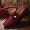 Модная мужская повседневная обувь Модная замшевая обувь Мужская обувь ручной работы из натуральной кожи Мужские мокасины Мокасины Слипоны на плоской подошве Легкая обувь для отдыха и прогулок