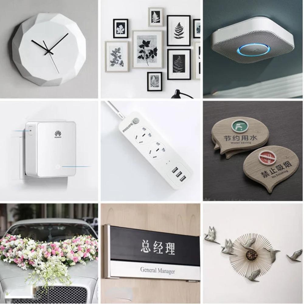 Double Sided Tape Heavy Duty Multipurpose Wall Tape Adhesive Strips Removable Mounting Tape Washable Strong Sticky Transparent Tape Gel