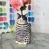 Dotted Cat Flower Vase Desktop Decoration Resin Cartoon Kitten Floral Plants Vase Indoor Real Dried Flower Holder Floral Arrangement Container