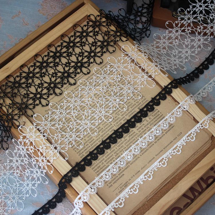 Полая полиэстеровая кружевная тесьма для DIY одежды и аксессуаров для волос