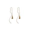 Metal water drop fringed geometric earrings niche simple design earrings European and American high-end temperament earrings