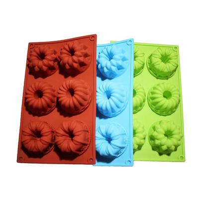 Рифленая трубчатая форма для торта Fancy Donuts Силиконовая форма для выпечки Donas Cupcake Soap Making Tool Mols Silicona Kitchen Accessory