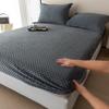1pc Skin-friendly Fitted Sheet Velvet Bedsheets Plain Bed Cover Winter Mattress Covers (No Pillowcase)