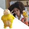 Yellow Squeezing Toys Cartoon Orangutan Gorilla Rebound Toys Creative Stress Relief Toys