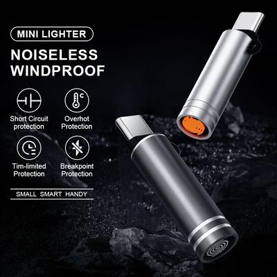 1/3 шт. Новый переключатель TYPE-C Мини-зажигалка Можно перевозить в самолетах без встроенных аккумуляторов