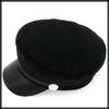 Marine Gothic Going CZ315 [White Fang] Cap, Black, Casquette, Lolita, Hat, Out, Travel, Stylish, Women's, (Black)