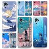 Чехол для телефона Xiaomi Redmi Note 13 12 5G 9S 9 8 10 11 Pro Plus 4G 9T 13C 12C10C 9C 9A 7 прозрачный чехол Funda de verano Sky para