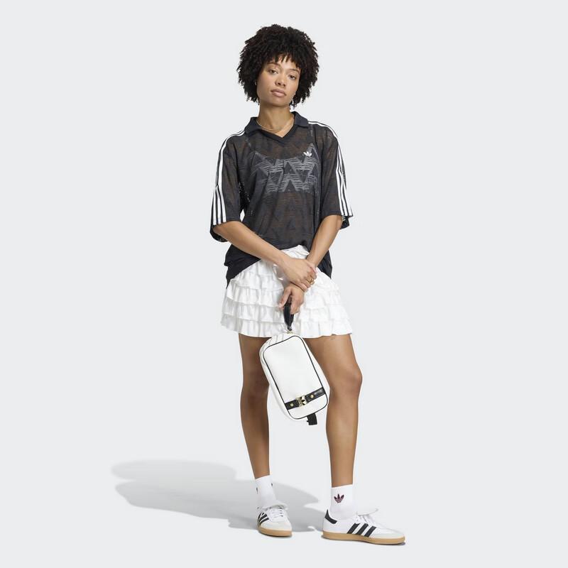 adidas Оригинальный женский топ LACE JSY с коротким рукавом