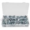 135PCS Zinc Plated Mini Fuel Hose Clamps Line Tube Pipe Clips 818mm