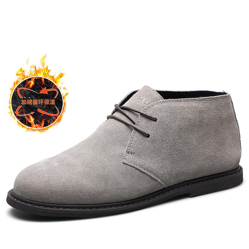 2025 прямая поставка дезерты мужские короткие ботинки нишевые ботинки Мартина мужские ретро рабочие ботинки анти-замшевые повседневные туфли