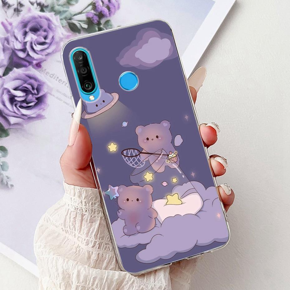 Милый чехол с рисунком для Huawei P30 Lite / P30 Pro / P30 Мягкий силиконовый ТПУ задняя крышка Чехлы для Huawei P30Lite P 30 P30Pro
