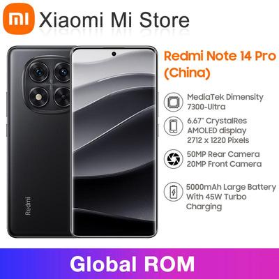 Xiaomi Redmi Note 14 Pro 5G смартфон 5500 мАч аккумулятор 6.67" дисплей офис прямая трансляция киберспорт игры визуализация Redmi Note14 Pro 5G сотовый телефон
