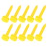 100Pcs Golf Tees Professional Lightweight Reduce Friction More Stable Plastic Yellow Golfing Tees
