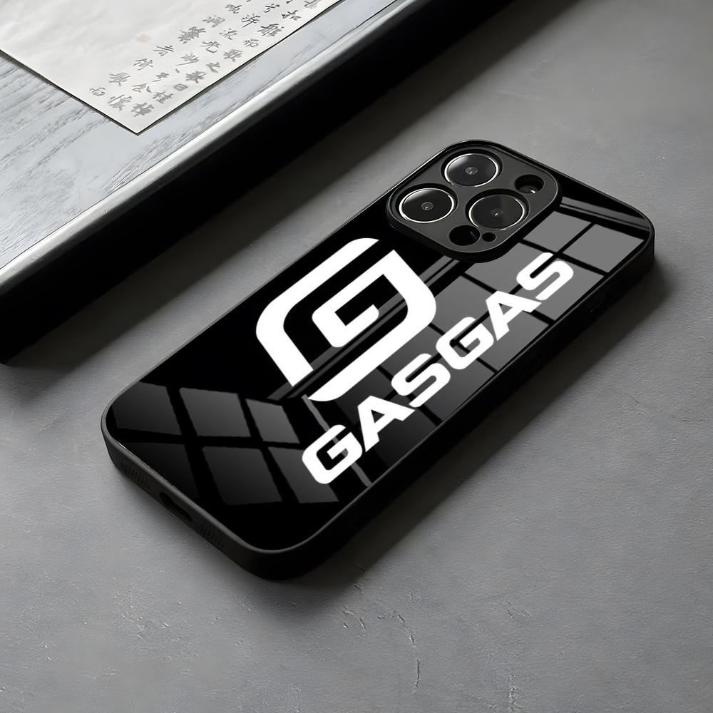 Racing G-GASGAS Motorcycles Phone Thought Case Glass For IPhone 16 15 14 Pro Max 13 12 Mini 11 X XS XR 8 Plus For Samsung S 25