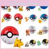 Pokemon Poke Ball Elf Figure Model Toy Pikachu Charmander Litten Rockruff Game Anime Figure