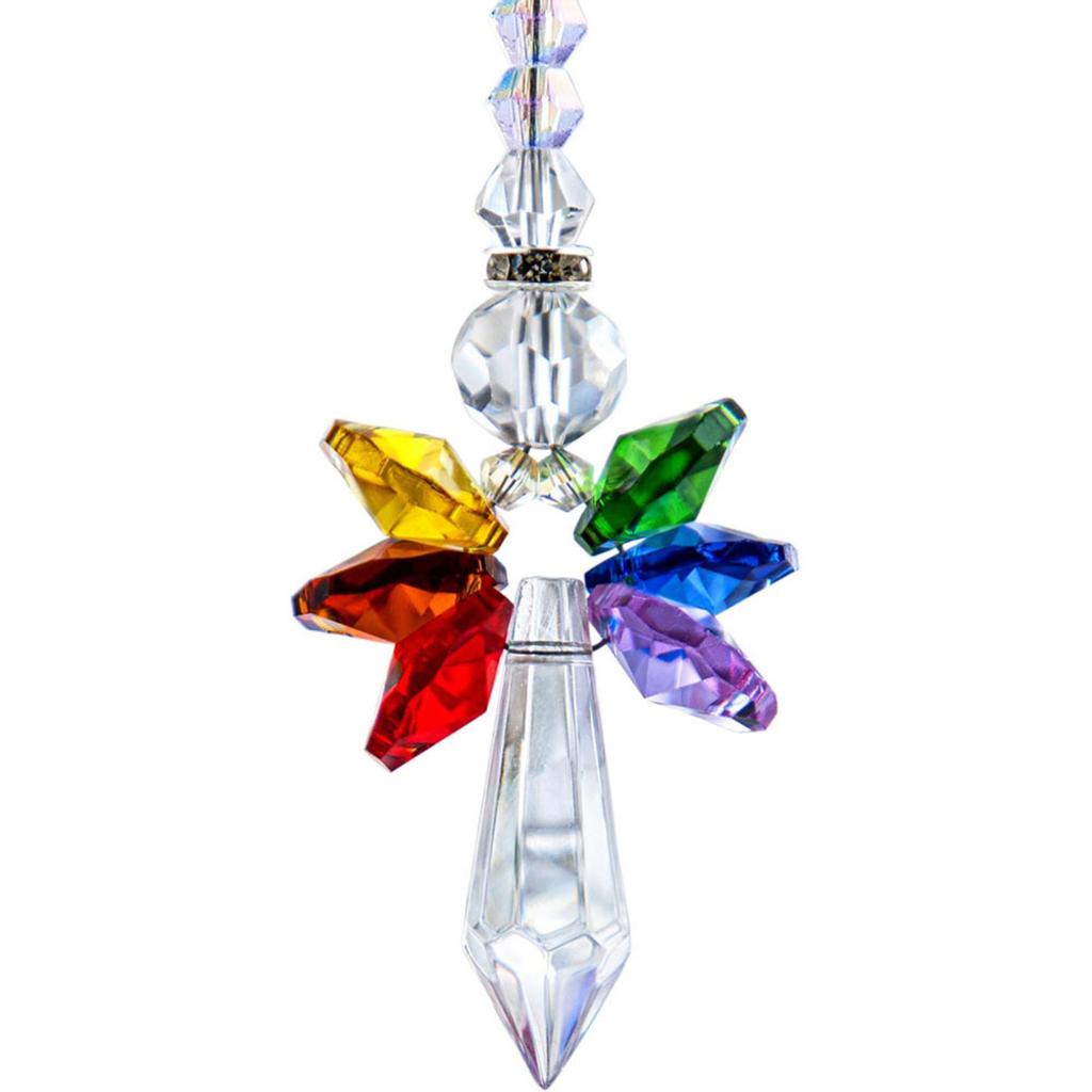 Angel Crystal Pendant Car Ornament Window Garden Party Decorations Hanging Crystal Ornaments
