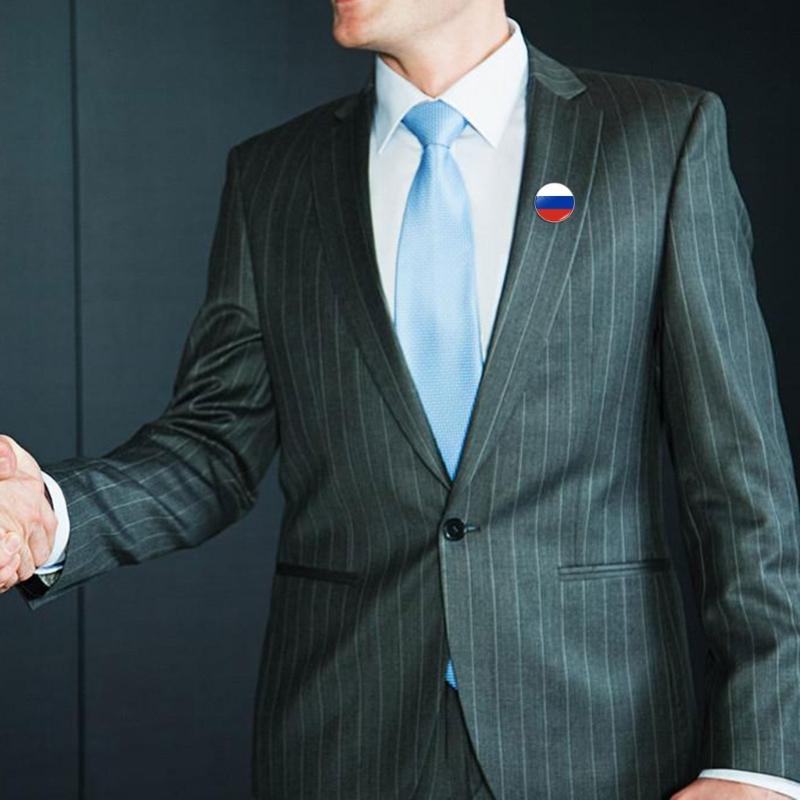 Красочные металлические значки-флаги Стильные значки с национальными флагами Портативные значки на лацкан рубашки Модные броши Аксессуар