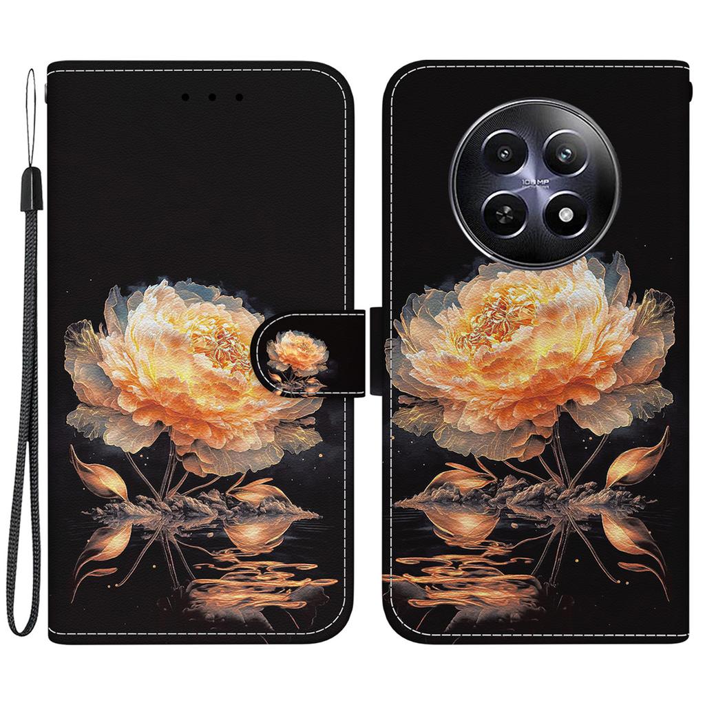 For Realme 12 5G/12x 5G Wallet Phone Case Pattern Printing Protective Leather Cover