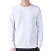 Men Sport Top Loose Pure Color Round Neck Bottoming Clothes Long Sleeves Homewear Gym Running Basketball T-shirt