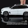 1:18 Литые Диски BMW X5M Модели Автомобилей Игрушечное Колесо Рулевое Управление Миниатюрные Транспортные Средства 6 Дверей Открываются Модель Автомобиля Мальчики Образовательные Игрушки