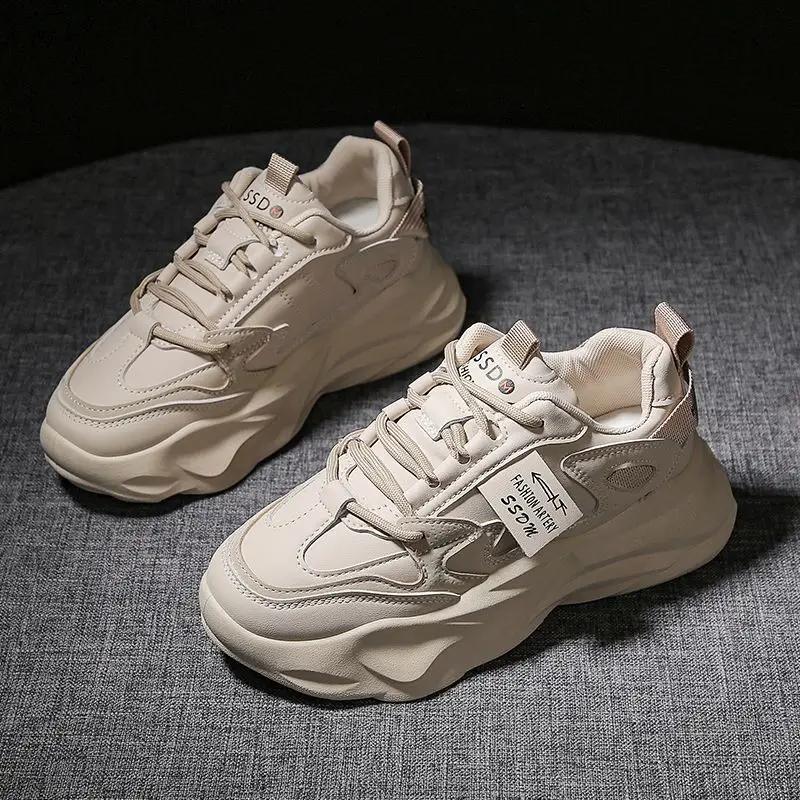 Sports Athletic Sneakers Shoes for Women Korean Lace Up On Offer 2024 New Woman Footwear A 39 Comfortable and Elegant Stylish H