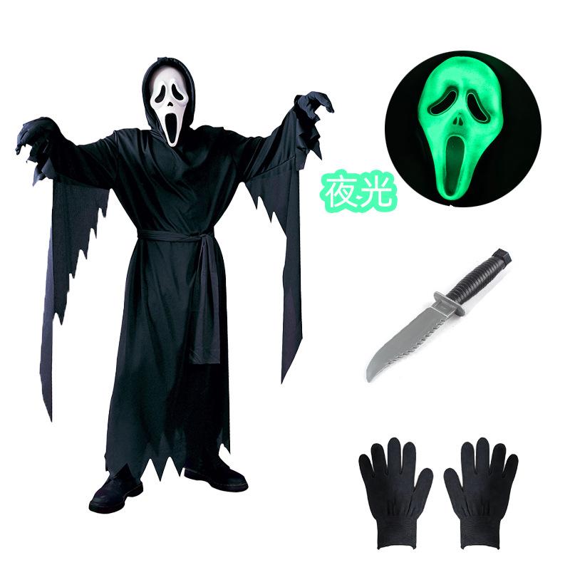 Halloween children adult dress up scream costume horror movie cos dress up scary dagger knife costume