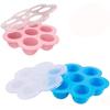 2 Pack Silicone Egg Bites Mold for Instant Pot Accessories - Fits Instant Pot 5,6,8 Qt Pressure Cooker Baby Food Freezer Tray with Lid Reusable