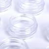 50pc Clear Cream Jar Mini Cosmetic Bottles Containers Transparent Pot For Nail