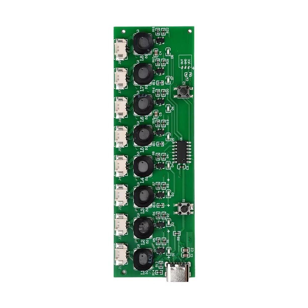 1Set DC 5V Ultrasonic Atomizer Module 8-Nozzle Design 12W Mist Maker Driver Board Ultrasonic Atomization Type-C Interface