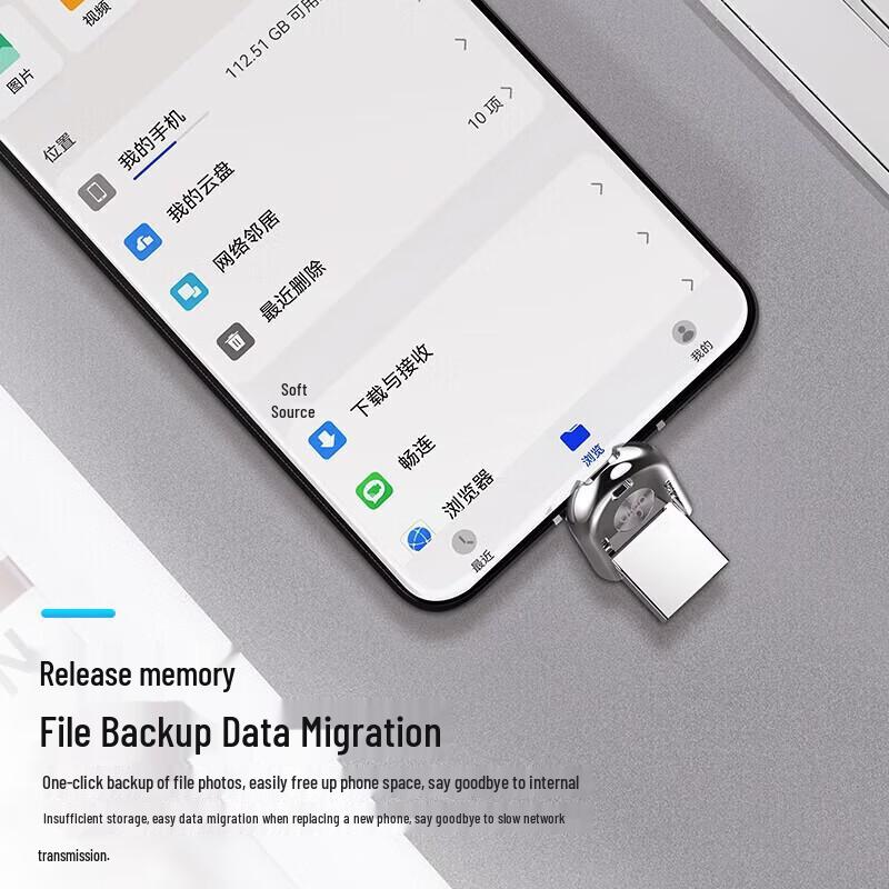 aigo U358 128GB Dual-Port USB 3.2 Type-C Flash Drive