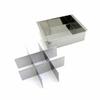 Endo Shoji TKG Egg Tofu Agar Jelly Mold, 9-Cavity Egg Tofu Maker (with Dividers), Rust-Resistant Stainless Steel for Hygiene, W X D X H (mm) 148 X 135