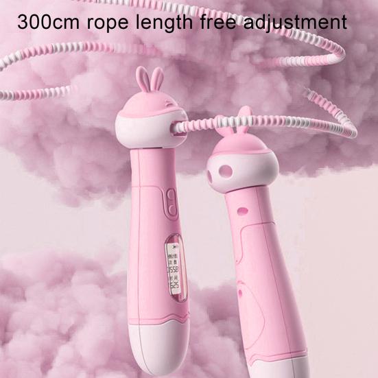 Jump Rope with Counter Length Adjustable Tangle-free Ergonomic Handle Skipping Rope Workout Fitness