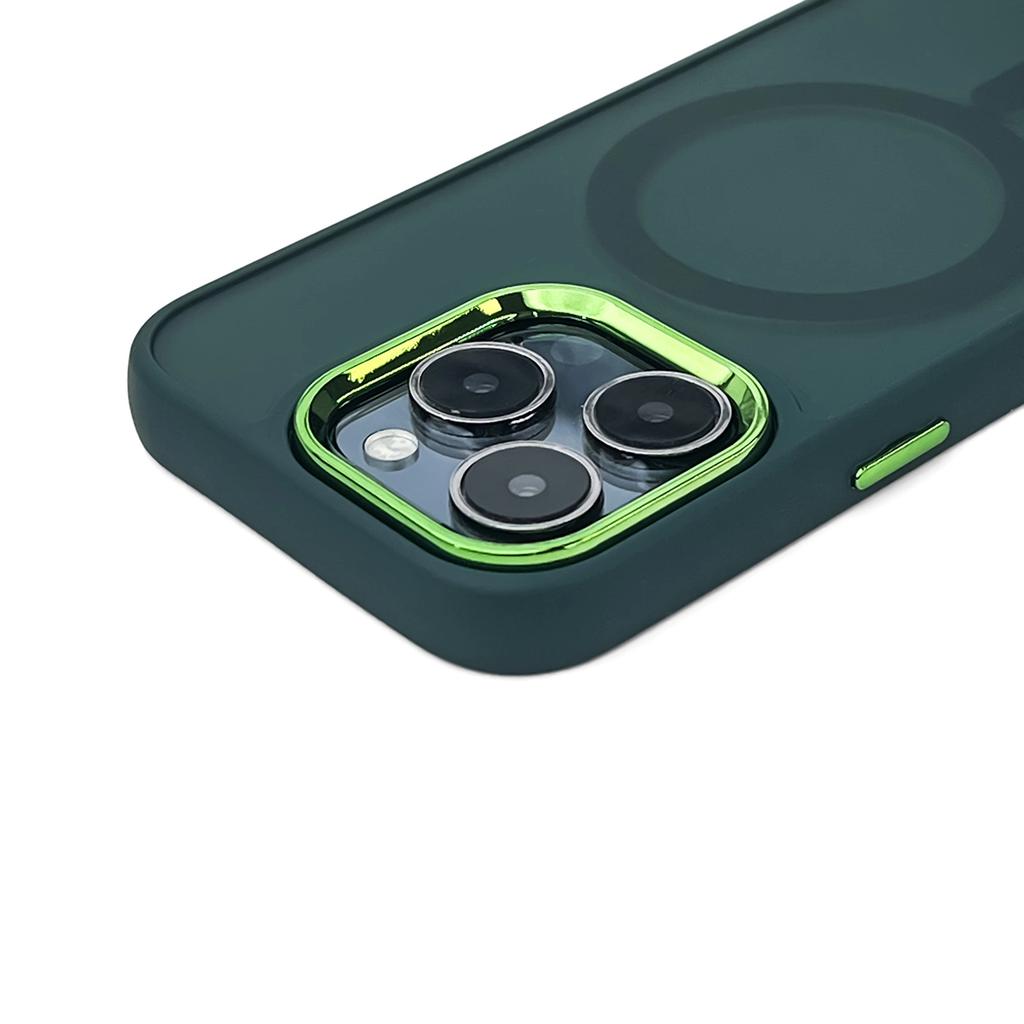 Etui Wozinsky Fashion Case z MagSafe na Samsung Galaxy S24 FE - zielone