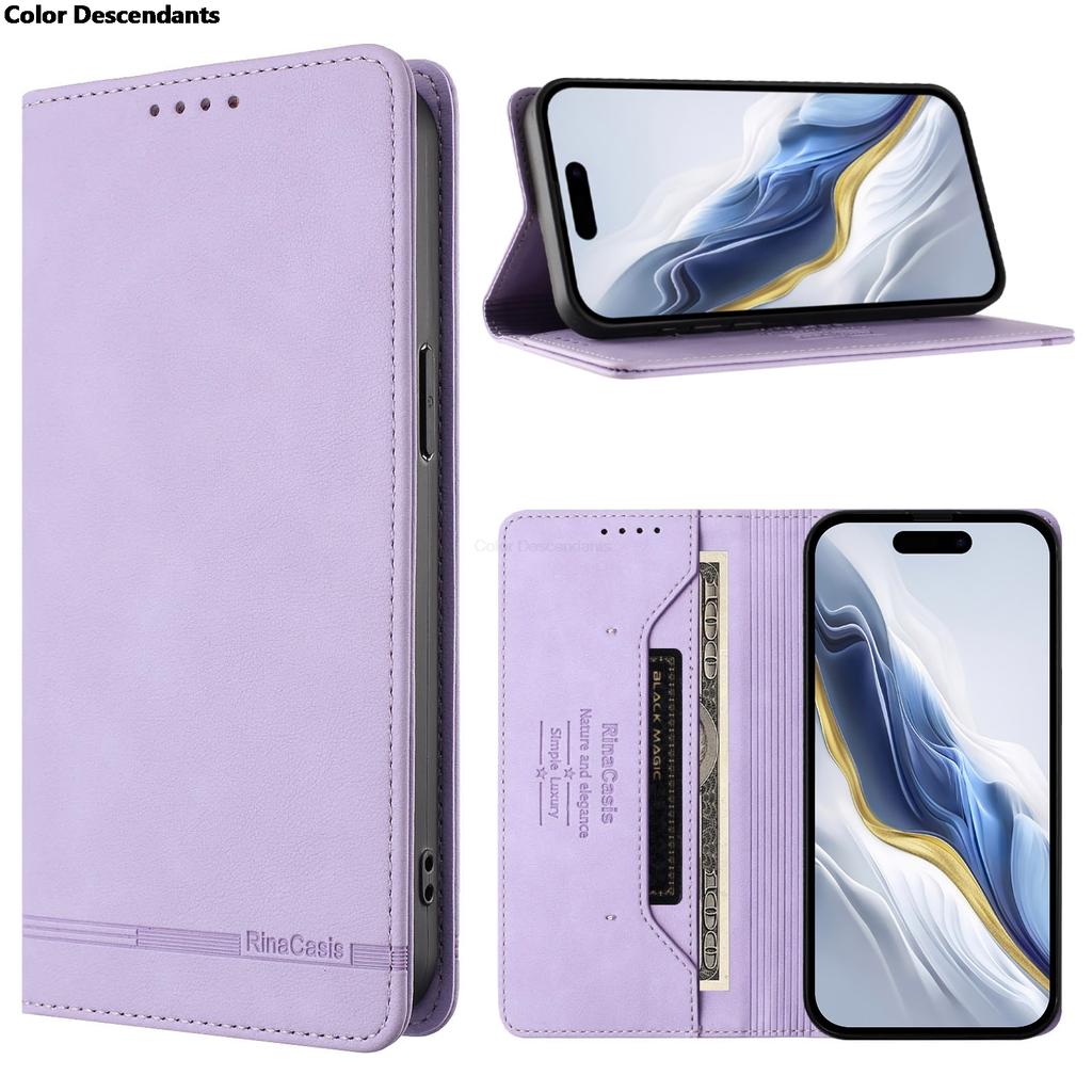 Magnetic Book Case For Tecno Pova 7 Ultra Neo 3 2 Curve 6 5 4 Pro Slim Spark Go RFID Anti-Theft Leather Phone Cover Card Holder