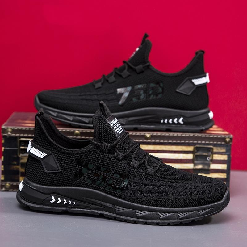 Мужская обувь Легкая спортивная мужская модная обувь Осенняя сетчатая дышащая модная обувь