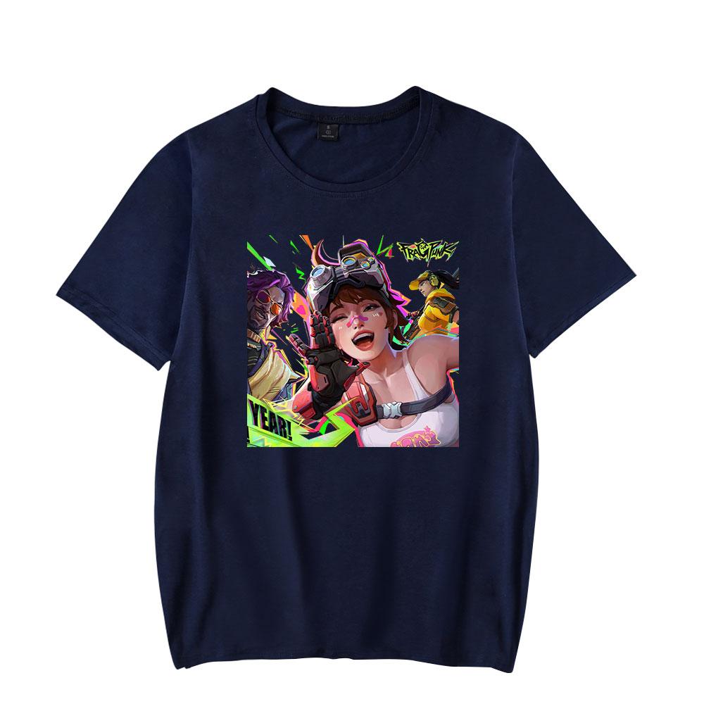 Футболки для женщин и мужчин Футболка с принтом FragPunk Cartoon Летняя повседневная одежда для женщин и мужчин Модные футболки
