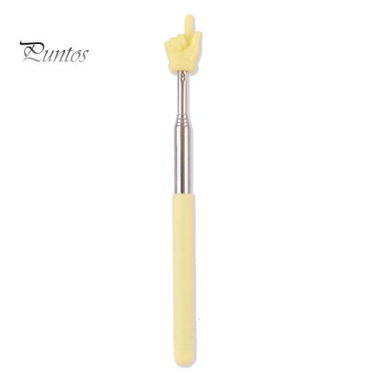 Указатель для учителя макаронного чтения с пальцами, выдвижной, регулируемой длины, указатель с матовой ручкой из нержавеющей стали