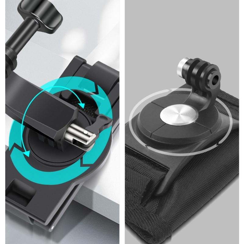 Backpacks Shoulder Straps 360 Rotate Buckles Quick Release Mount for 12 11 10 9 8 Action Camera Accessory