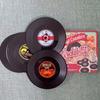 6 ШТ. Рок-н-ролльный подстаканник, винтажный подстаканник в виде CD-диска, настольная подставка, кофейная подставка, набор виниловых CD-плейсматов