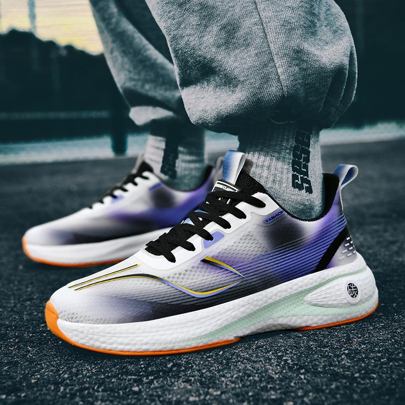 2025 Foreign Trade Couple Red Rabbit Running Shoes High Quality Breathable Hollow Shock Absorption Technology Sports Shoes Casual Men's Shoes Tide